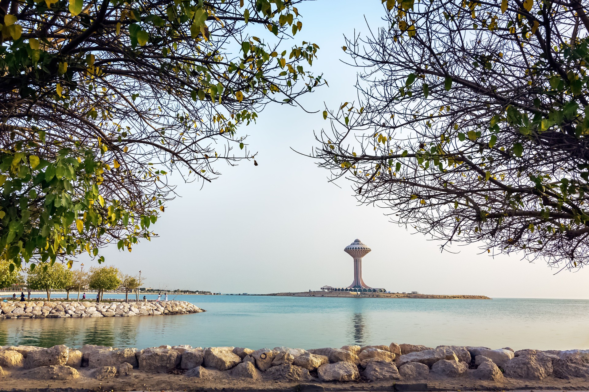 Khobar Corniche during daylight, Eastern Province, Al Khobar, Saudi Arabia.